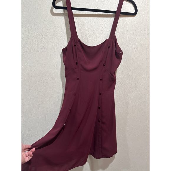 Womens red burgundy Fame and Partners The Guava Dress size 6 NEW - Picture 1 of 7